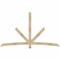 Ekena Millwork Alberta Rough Sawn Timber Gable Bracket, Douglas Fir, 96"W x 56"H x 4"D x 4"F, 14/12 Pitch GBW096X56X0404ALB00RDF - alternate 1